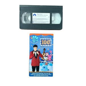 Blues Clues 100th Episode Celebration VHS Tape VINTAGE Works
